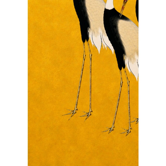 Not Yet Made - Made To Order Japanese Crane Wall Art, Gold Decorative Bird Print, 40" X 60" For Sale - Image 5 of 11