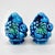 Mid 20th Century Mid-Century Inarco Blue Mood Indigo Majolica Fruit Topiary Salt & Pepper Shaker Set For Sale - Image 5 of 8