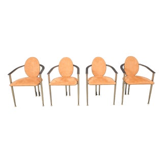 Vintage Dining Chairs from Belgo Chrom, 1980s, Set of 4 For Sale