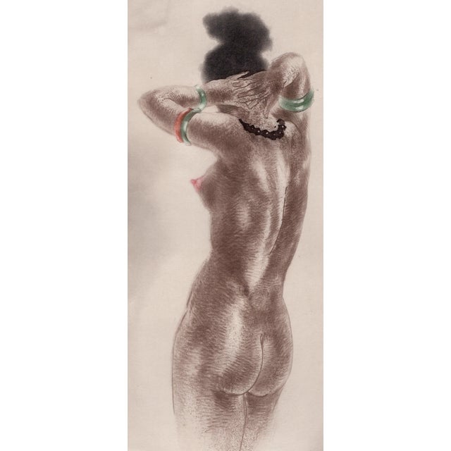 Louis Icart, Highly Swollen Areola from The Life of Breasts, Nude, Original Etching & Aquatint, 1945 For Sale - Image 3 of 7