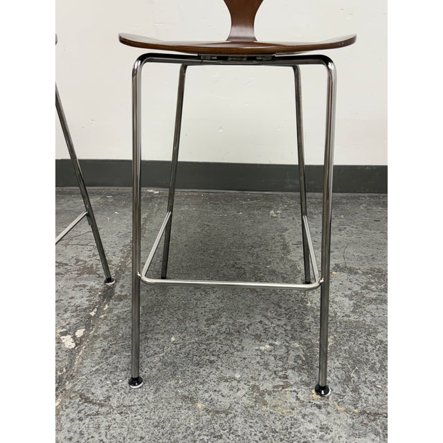 Norman Cherner for Cherner Chair Company Cherner Counter Stools, Pair For Sale - Image 9 of 12