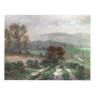Fritz von Kamptz, Landscape of the Isle of Man, 1916, Oil on Canvas For Sale