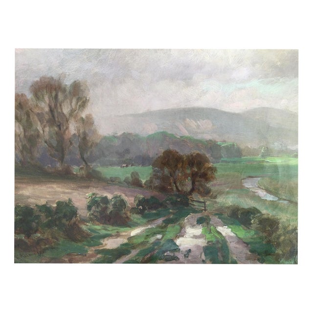 Fritz von Kamptz, Landscape of the Isle of Man, 1916, Oil on Canvas For Sale