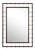 Celerie Kemble for Mirror Home Dark Mahogany & Burnished Brass Mirror For Sale