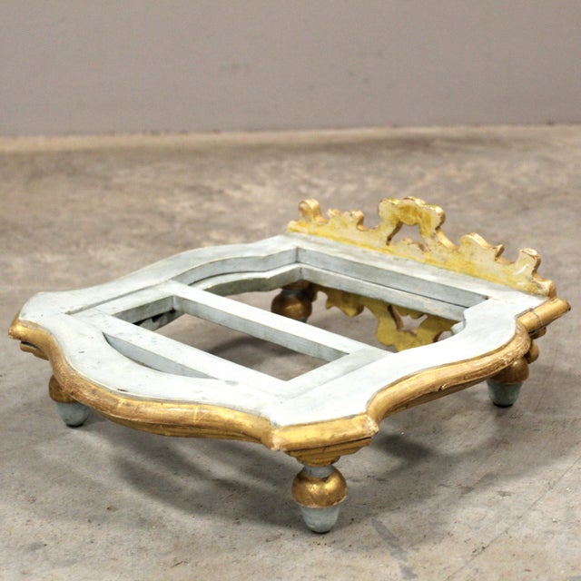 Antique Laquered and Gilded Table Lectern, Italy, 1700s For Sale - Image 9 of 13