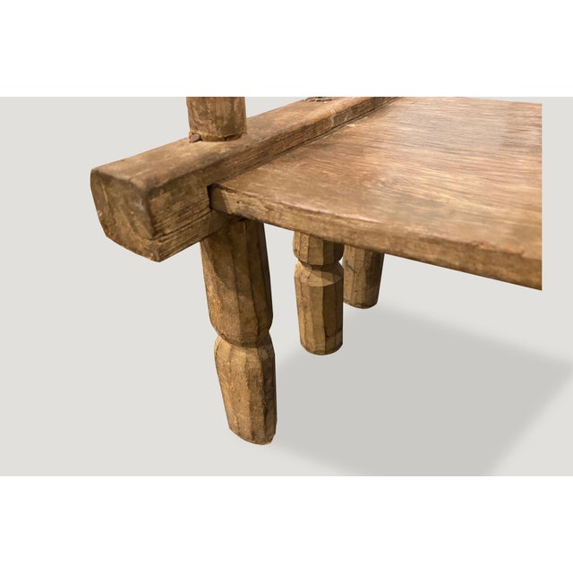 19th Century African Wooden Chair or Side Table, Ivory Coast For Sale - Image 9 of 18