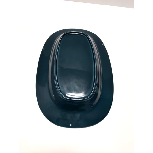 Vintage Italian Margherita Centerpiece in Blue Earthenware attributed to A. Campi for Laveno, 1965 For Sale - Image 6 of 16