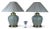 Mid-Century Modern Large Pair of Hand Painted Frederick Cooper Ceramic Lamps For Sale - Image 3 of 4