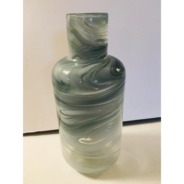 Glass Scandinavian Glass Vase For Sale - Image 7 of 7