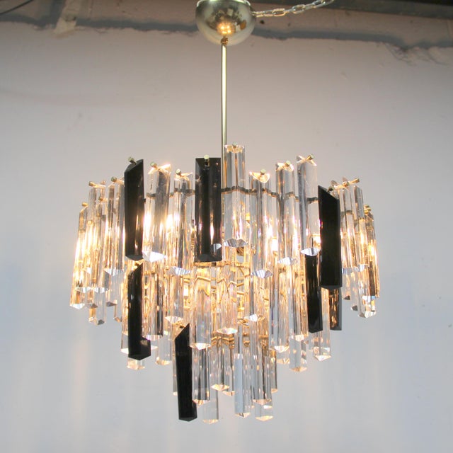 Hollywood Regency Tacho Lamp attributed to Paolo Venini for Venini, 1970s For Sale - Image 3 of 10