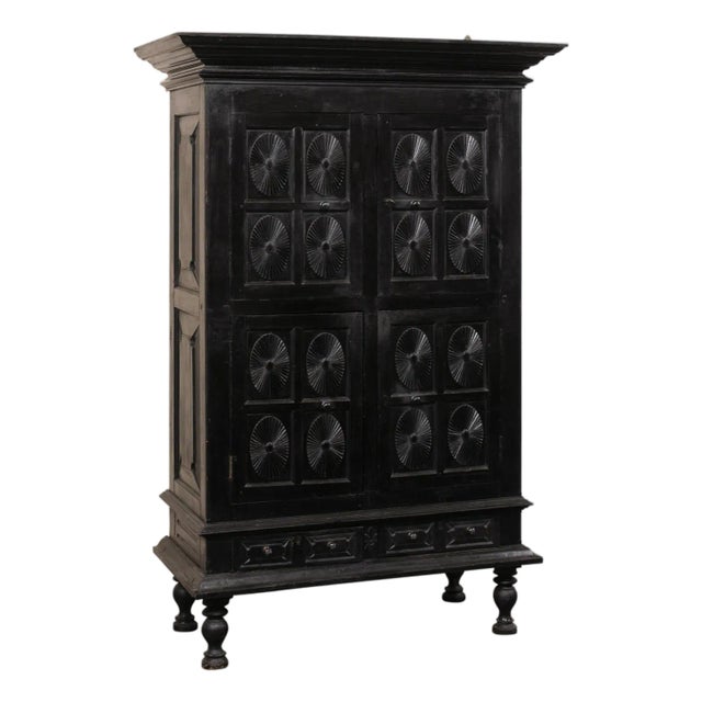 Antique 6+ Ft Tall British Colonial Cabinet For Sale