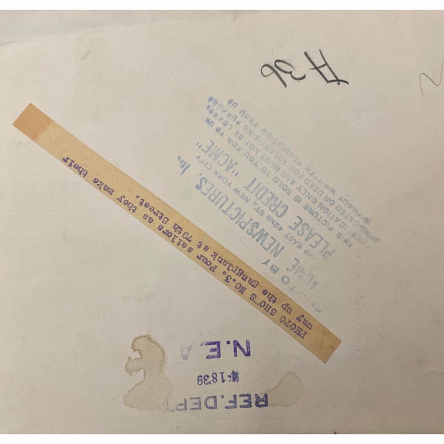 Nautical 1939 Navy Sailors on Gangplank Photograph For Sale - Image 3 of 3