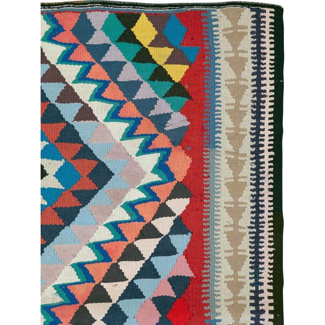 Tribal Galerie Shabab Collection Mid-20th Century Persian Flatweave Kilim Rug For Sale - Image 3 of 10