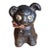 Rare Black Colorway Antique Hubley Cast Iron Fido Dog Still Bank 1904 Orig Paint For Sale