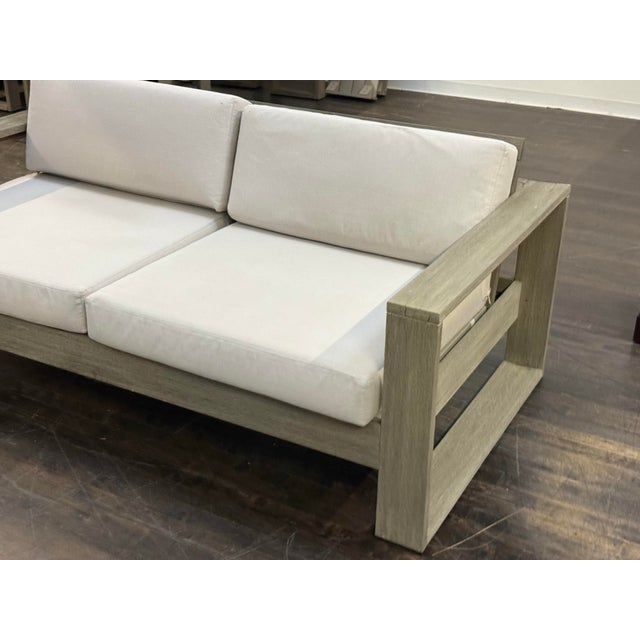 West Elm Portside Outdoor Sofa For Sale - Image 9 of 12