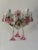 Glass C 1930 Rare Pink Cranberry Fuchsia Murano Flowers Crystal Sconces One of Kind For Sale - Image 7 of 11