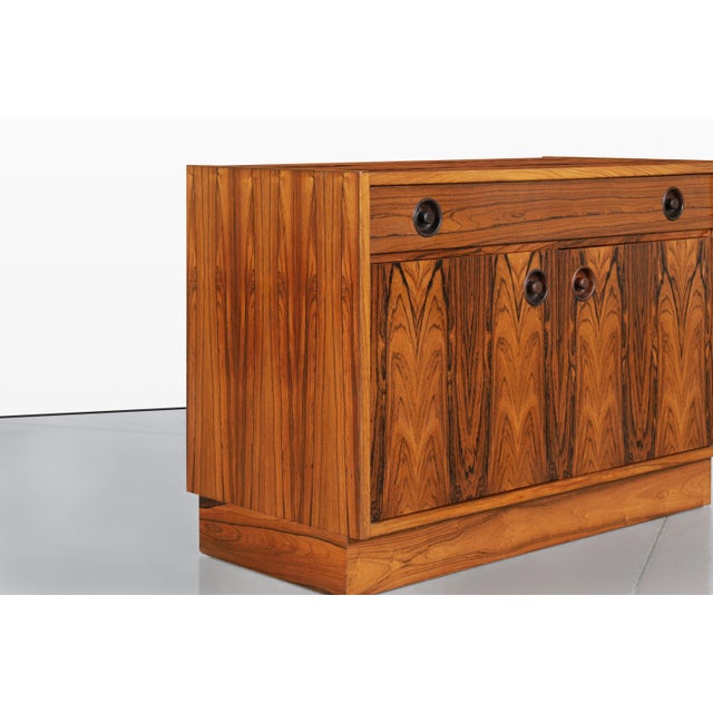 Sienna Scandinavian Modern Brazilian Rosewood Small Credenza For Sale - Image 8 of 15