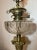 Large Antique 1800's James Gray Son Hinks Brass Crystal Glass Electric Oil Lamp For Sale - Image 4 of 12