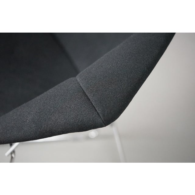 Model 421 Diamond Armchair with Black Full Cover by Harry Bertoia for Knoll International, 1970s For Sale - Image 10 of 14