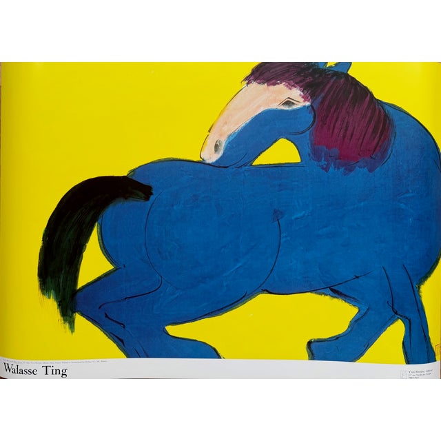 Walasse Ting, Blue Horse, Print For Sale - Image 9 of 9