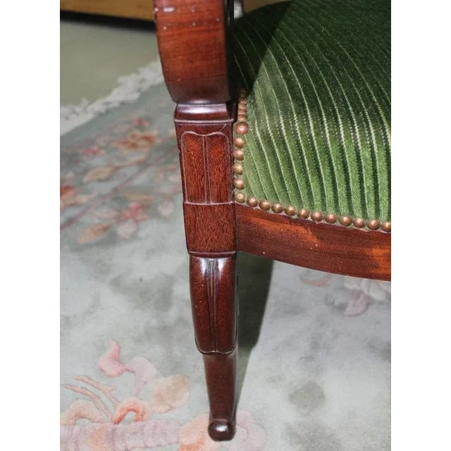 Set of Antique Mahogany Armchairs For Sale - Image 3 of 10