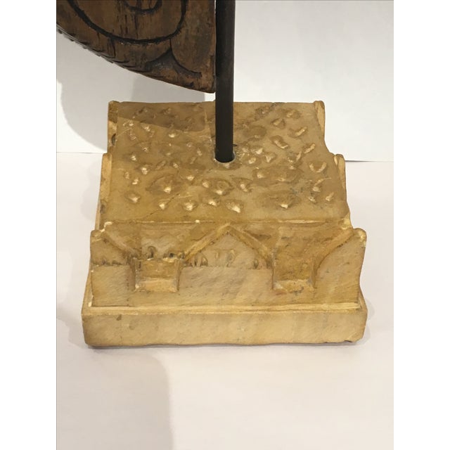 2020s Hand Carved Wood & Stone Horse Sculpture For Sale - Image 5 of 8