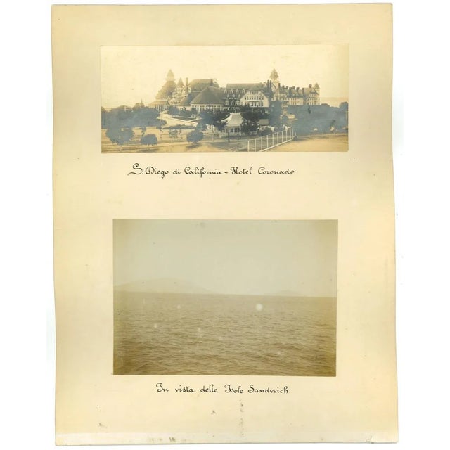 Ancient Views of S.Diego di California is a set of four different original albumen prints realized in 1880s. In excellent...