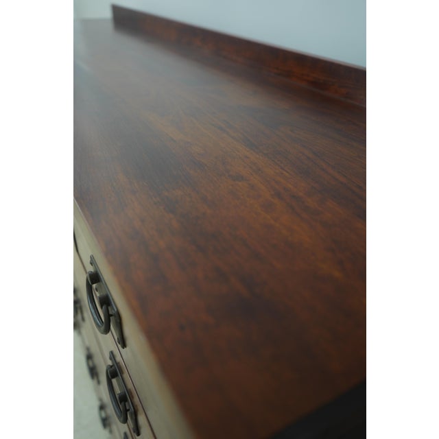 Michaels Arts & Crafts Mission Style Cherry 12 Drawer Dresser For Sale - Image 10 of 17