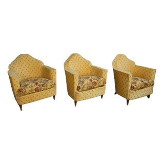 20th Century Armchairs, 1940s, Set of 3 For Sale