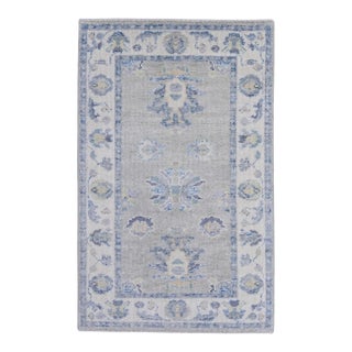 Turkish Oushak Rug 3' x 4'9" For Sale