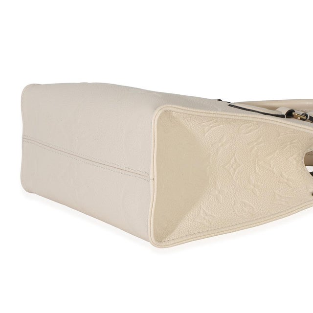 Animal Skin Cream Monogram Empreinte Giant Onthego BB For Sale - Image 7 of 9
