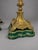 Pair of Antique Continental Gilt-Metal Grape-Vine & Faux Malachite Table Lamps For Sale - Image 10 of 10