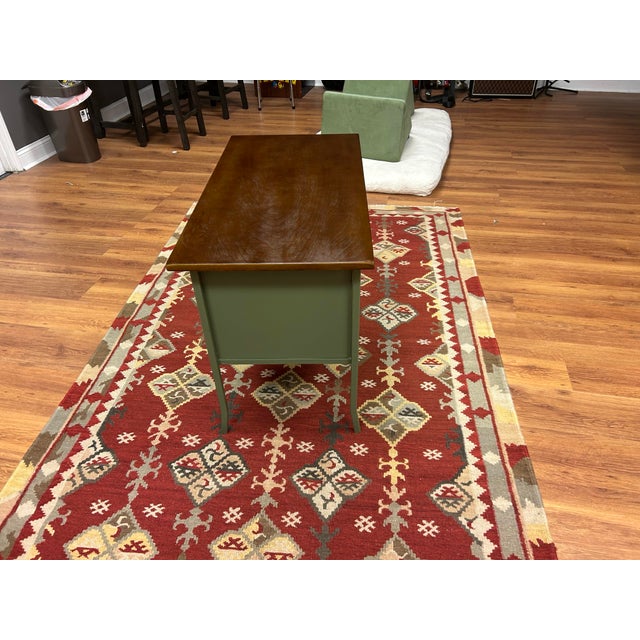 1950s Mid Century Modern Desk (With Chair Included) For Sale - Image 5 of 12