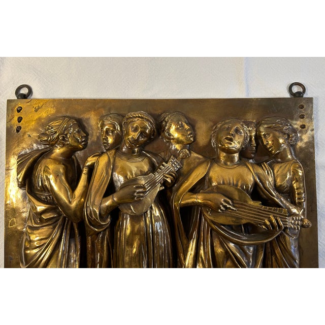 Renaissance F. Barbedienne Foundry 19th Cen. Bronze Neoclassical Wall Plaque For Sale - Image 3 of 13