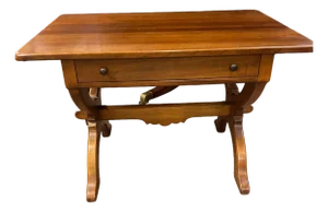Stickley Furniture Cherry Sofa Coffee Table Two Sided Drawer