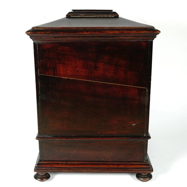 Late 19th Century Antique Victorian Wood Cigar Cabinet, Double Door, Drawer & Hidden Match Striker For Sale - Image 11 of 11