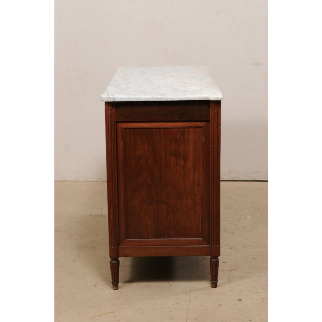French Mahogany Marble Top Cabinet, C. 1820 For Sale - Image 4 of 11