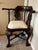 Oxblood Red 1990s Chippendale-Style Hand-Carved Mahogany Corner Chair For Sale - Image 8 of 12