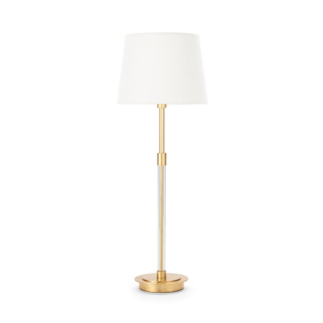 Glass Auburn Crystal Buffet Lamp For Sale - Image 7 of 7