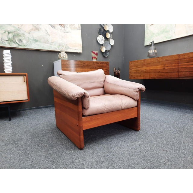 Danish Teak and Leather Armchair by Mikael Laursen, 1970s For Sale - Image 11 of 11