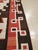 Red Antique Navajo Carpet, Folk Rug, Handmade Wool, Beige, Gray, Soft Coral For Sale - Image 8 of 18