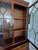 Southampton George III style bookcase. Solid wood, I believe mahogany with bookmatched veneer. Has glass doors on top with...