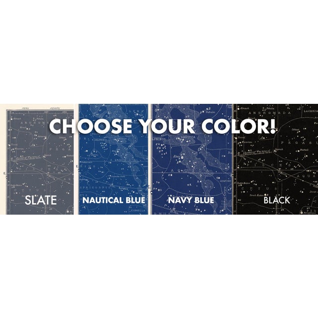 Reproduction Antique Star Map Large Celestial Print For Sale - Image 11 of 11