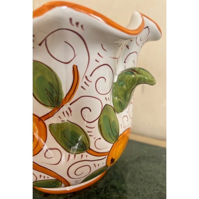 Ceramic Large Italian Vase / Champagne Bucket For Sale - Image 7 of 12