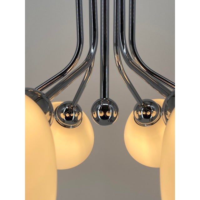 Vintage Chandelier from Hillebrand Leuchten, Germany, 1960s For Sale - Image 6 of 13