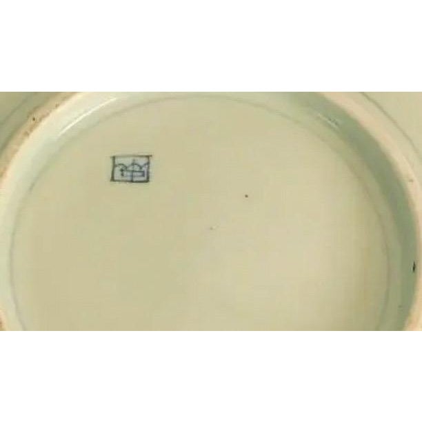 Japanese Antique 19th Century Japanese Meiji Period Arita 12” Octagonal Blue and White Landscape Charger For Sale - Image 3 of 12