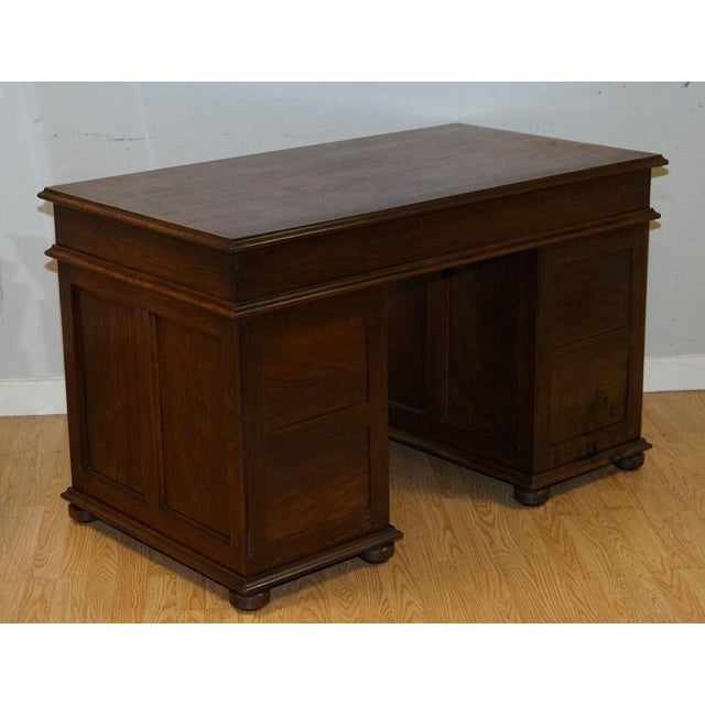 Victoria Regina Military Campaign Pedestal Desk, 1880s For Sale - Image 12 of 13