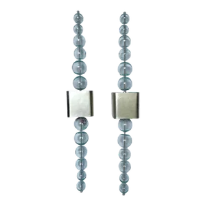 Vintage Pair of Silver Leaf & Glass Ball Wall Sconces