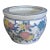 Vintage Chinoiserie Porcelain Orchid Cachepot Fishbowl Planter For Sale - Image 4 of 7