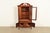1940s Baker Furniture Style Federal Carved Mahogany Bookcase Cabinet, Circa 1940s For Sale - Image 5 of 15